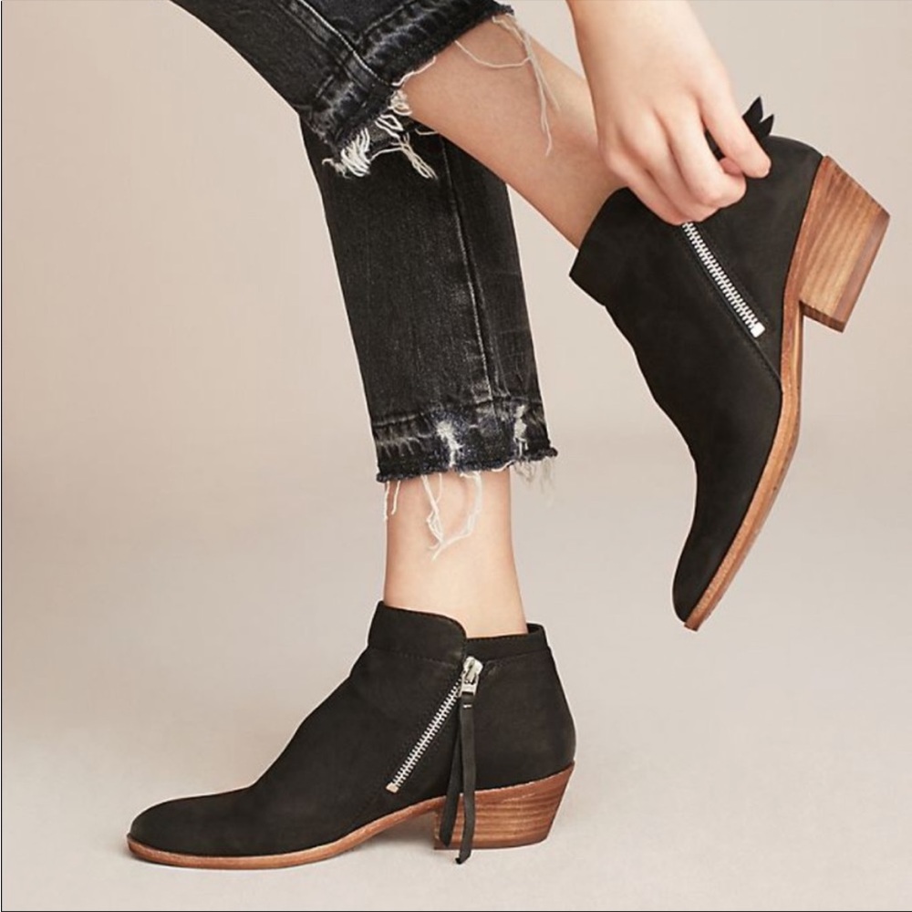 Sam Edelman Packer Ankle Bootie Black Suede